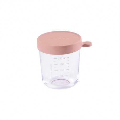 Béaba Portion Pot de Conservation en Verre Rose 250ml