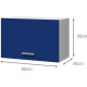 EXTRA - Meuble bas de cuisine 60cm - Bleu Mat
