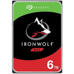 SEAGATE - Disque dur Interne - NAS Iron Wolf - 6To - 5 400 tr/min - 3.5