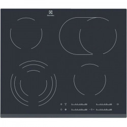 ELECTROLUX EHF6547FOK Plaque de cuisson vitrocéramique - 4 zones - 7100W - L59 x P52cm - Revetement verre - Noir