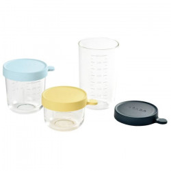 BEABA Coffret de 3 portions verre 150ml, 250 ml, 400 ml