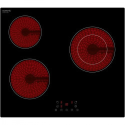 Plaque de cuisson vitrocéramique OCEANIC 3 foyers  L56 x P49 cm OCEATV3Z60