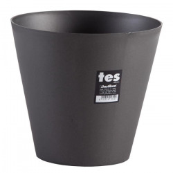PLASTIKEN Pot de fleurs cône Tes - 22 cm - Anthracite