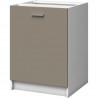 EXTRA - Meuble bas de cuisine 60cm - Gris Argile Mat
