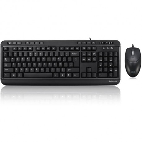 ADESSO Ensemble clavier souris bureautique anti microbien