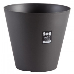 PLASTIKEN Pot de fleurs cône Tes - 26 cm - Anthracite