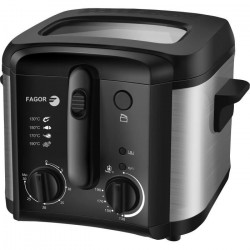 FAGOR FGRC200 Friteuse électrique - 2,5L - 1600W - Cuve amovible - Timer - Thermostat réglable