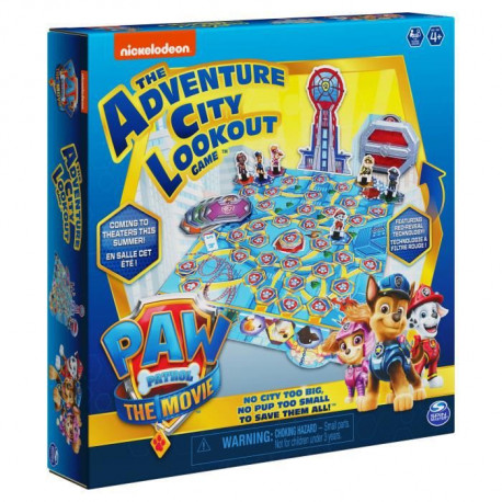 PAT PATROUILLE LE FILM - JEU DE PLATEAU La Pat' Patrouille - 6062264 - Jeu de société Enfant 4 ans - Jeu avec Cartes et Perso…