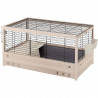 Cage ARENA 100 pour cochons d'inde - Bois de pin nordique - Normes FSC - 100 x 62,5 x 51 cm