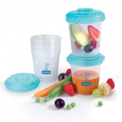 Dodie Accessoire Pots de Conservation Hermétiques 6 x 200ml