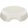 TRIXIE Gamelle plate en mélamine - 0,25 l - Ø 17 cm - Blanc - Pour chien