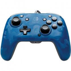 PDP Afterglow Manette Filaire Camouflage Bleu Pour Nintendo Switch - Licence Officielle