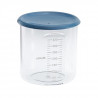 BEABA Maxi+ Portion Tritan, Pot de conservation bébé, plastique premium - 420 ml - Bleu