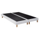 CREASOM Sommiers 2 x 90 x 200 - 14 lattes fixes - BLANC - BANYAN