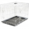 VADIGRAN Cage métallique pliable Classic - 91 x 61 x 66 cm - Argent - Pour chien