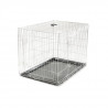 CAGE MÉTALLIQUE PLIABLE CLASSIC ARGENT 109X71X79CM