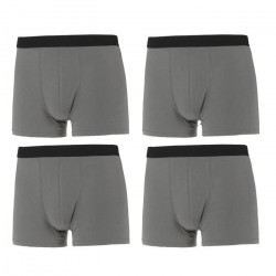 MY ESSENTIAL Lot de 4 Boxers Coton Bio Gris Homme