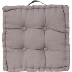 Coussin de sol - 40 x 40 x 8 cm - Gris