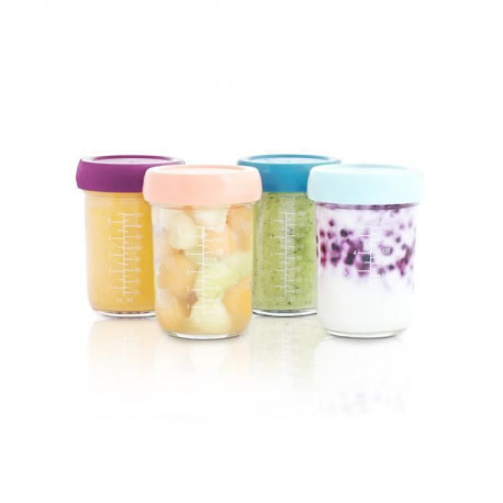 Babymoov Récipients de stockage des aliments Babybols 4 pcs Verre