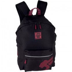 AIRNESS Sac a Dos Borne Souple Noir/Rouge Bordeaux Enfant