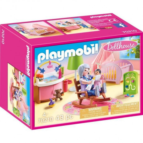 PLAYMOBIL 70210 - Dollhouse La Maison Traditionnelle - Chambre de bébé