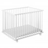 GEUTHER Parc Bébé Pliable Lea Blanc 75x103 cm - 3 Positions - Hetre Massif - Fond blanc