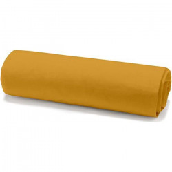 TODAY Drap housse 100% coton - 140 x 190 cm - Jaune safran TODAY