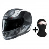HJC Casque intégral Rpha11 Naxos + Cagoule - Noir et gris