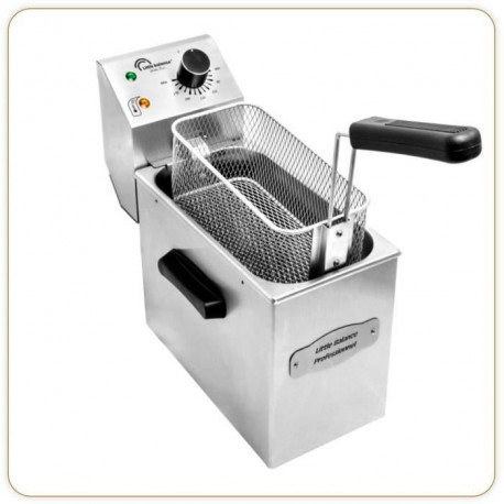 LITTLE BALANCE 8481 My George Pro, Friteuse électrique semi-professionnelle, Contenance 4 l, 3200 W, Tout Inox