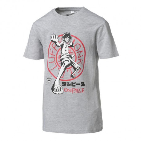 ONE PIECE T-Shirt Gris Chiné Enfant
