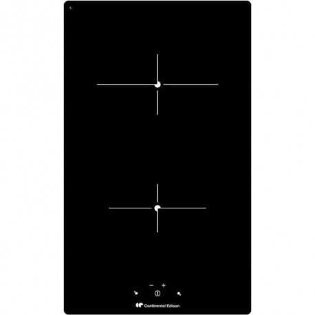 Plaque de cuisson induction CONTINENTAL EDISON 2 foyers L29 x P52 cm CETI2FR