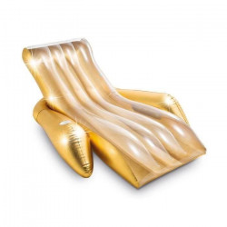 INTEX - Siege gonflable Lounge Gold - 56803EU - Coloris Or pailleté