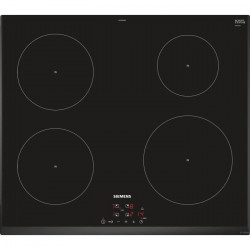 SIEMENS EU651BEB1E Table de cuisson induction - 4 zones - 4600W max - L59,2 x P52,2cm - Revetement verre - Coloris noir