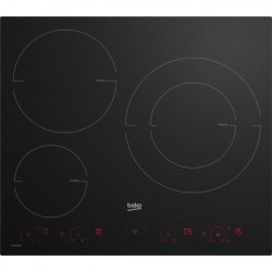 Plaque de cuisson induction - BEKO - 3 feux -  60 cm - HII63801HTI