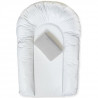 DOMIVA LOT 1 matelas a langer PVC CONFORT forme U + 1 housse éponge bouclette 50x75 cm Perle
