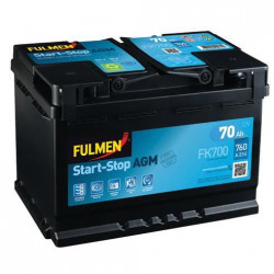 FULMEN Batterie auto START-STOP AGM (+ droite) FK700 12V 70AH 760A