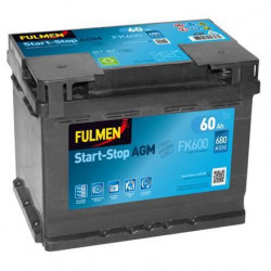 FULMEN  Batterie auto START-STOP AGM FK600 (+ droite) 12V 60AH 680A