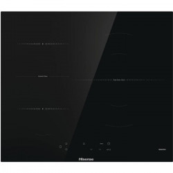 Plaque de cuisson induction HISENSE I6337C - 3 zones dont 1 BridgeZone et 1 a extension concentrique (32 cm) - 7100 W - 60cm …