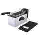 FAGOR FG869 - Friteuse 3L - 2000 W - Cuve amovible - Corps Inox - Couvercle anti-éclaboussure - 1 panier a frire - Filtre - 0…