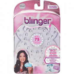 BANDAI Blinger - Recharge pour machine Blinger a coller des strass sur cheveux, vetements ou accessoires - 75 brillants inclus