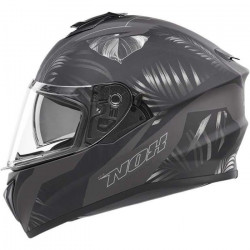 NOX Casque intégral N918 Jungle - Noir et argent mat