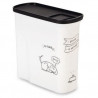 CURVER Conteneur de nourriture Le Diner est servi - 1 kg - 2 L - Blanc et noir - Pour chien