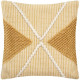 Coussin recycle Row - 45 x 45 cm - Ocre