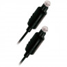 APM Cordon Fibre Optique Toslink - Mâle/Mâle - Noir - 2m