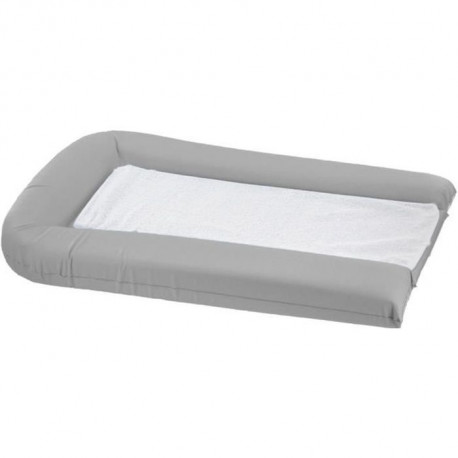 DOMIVA Matelas a langer pvc gris perle + 2 éponges