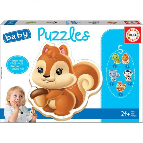 EDUCA - Puzzle - 24 MOIS ANIMAUX