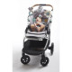 Tiny Love Arche d'activités Articulée pour poussette, clip universel, Collection Black & White