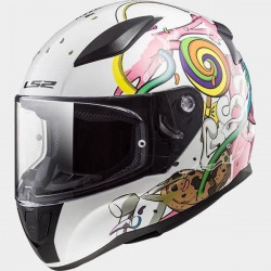 LS2 Casque intégral Rapid Crazy Pop Enfant - Multicolore