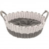 TRIXIE Corbeille Nabou - Ø 55 cm - Gris et blanc - Pour chien