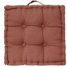 Coussin de sol - 40 x 40 x 8 cm - Terracotta